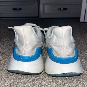 Adidas White and Blue Sneakers